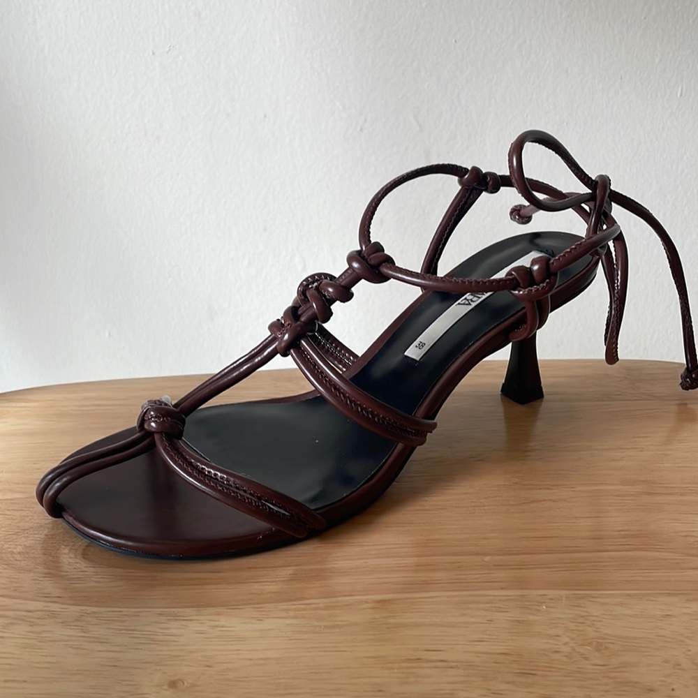 Chocolate Brown Heeled Sandal